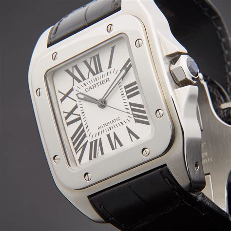 used cartier santos 100.